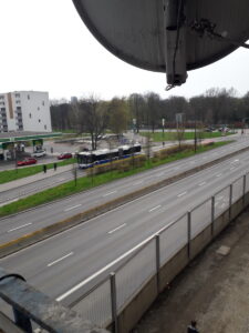 ul. langiewicza widok na zewnątrz